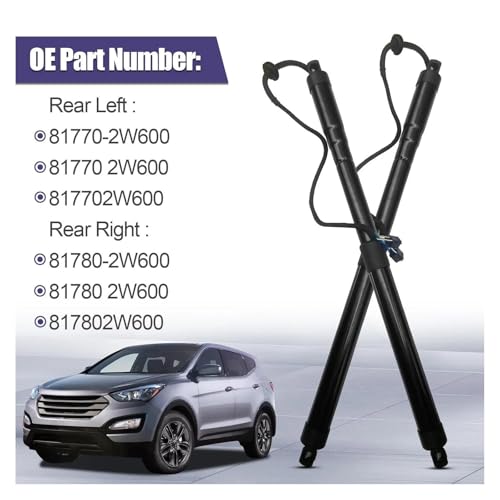 Ressort à gaz électrique pour hayon arrière Hyundai Santafe amortisseur gauche
