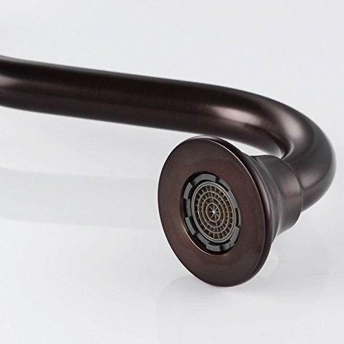 Wovier Oil Rubbed Bronze Waterfall Bathroom Sink Faucet,Single Handle Single Hole Vessel Lavatory Faucet,Basin Mixer Tap Tall Body,Black #TOP5