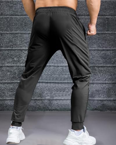 Image of Noble Monk Men's Regular Fit Track Pants | Sport Pant | Plain Track Pant for Men Charcoal Grey