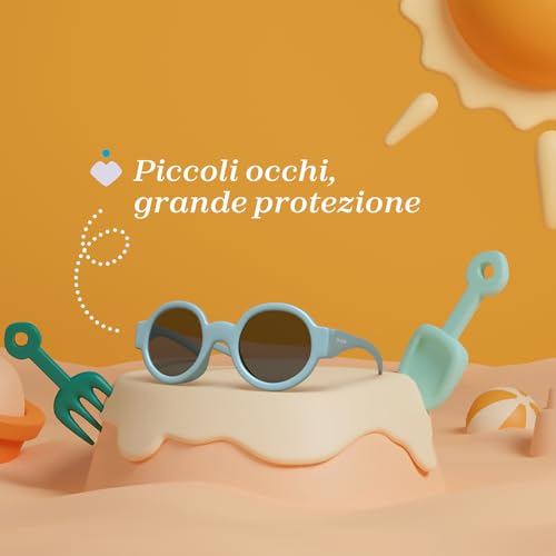 Lunettes Chicco bébé 0m+ avec monture flexible légère bleu ciel