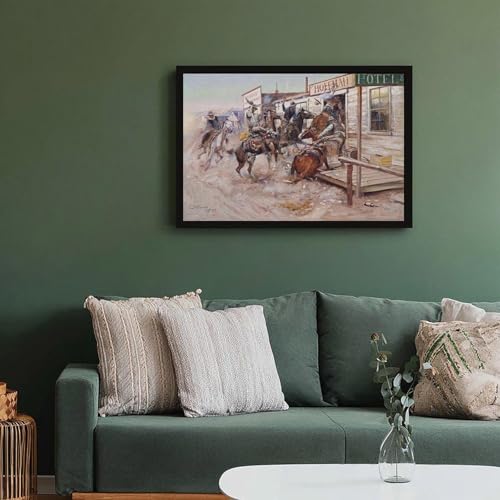 Impression sur toile de western pour la décoration murale de votre bureau
