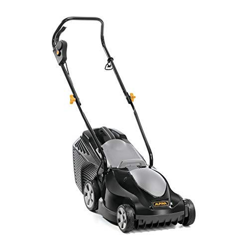 Alpina 294340064/A19 Cortacesped Electrico BL 340 EP, 1400 W, Negro, Ancho de Corte 34 cm, Capacidad de Bolsa 35 litri