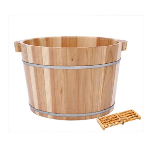 Tina de madera BABYCE para spa de pies con tapa miniatura 3