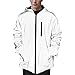 Price comparison product image NewL Reflective Coat Hooded Windbreaker Fashion Runing Pocket Jacket (S) Grey