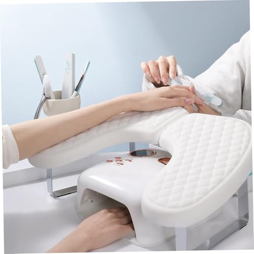 Repose-mains pour ongles blanc pliable en forme de U
