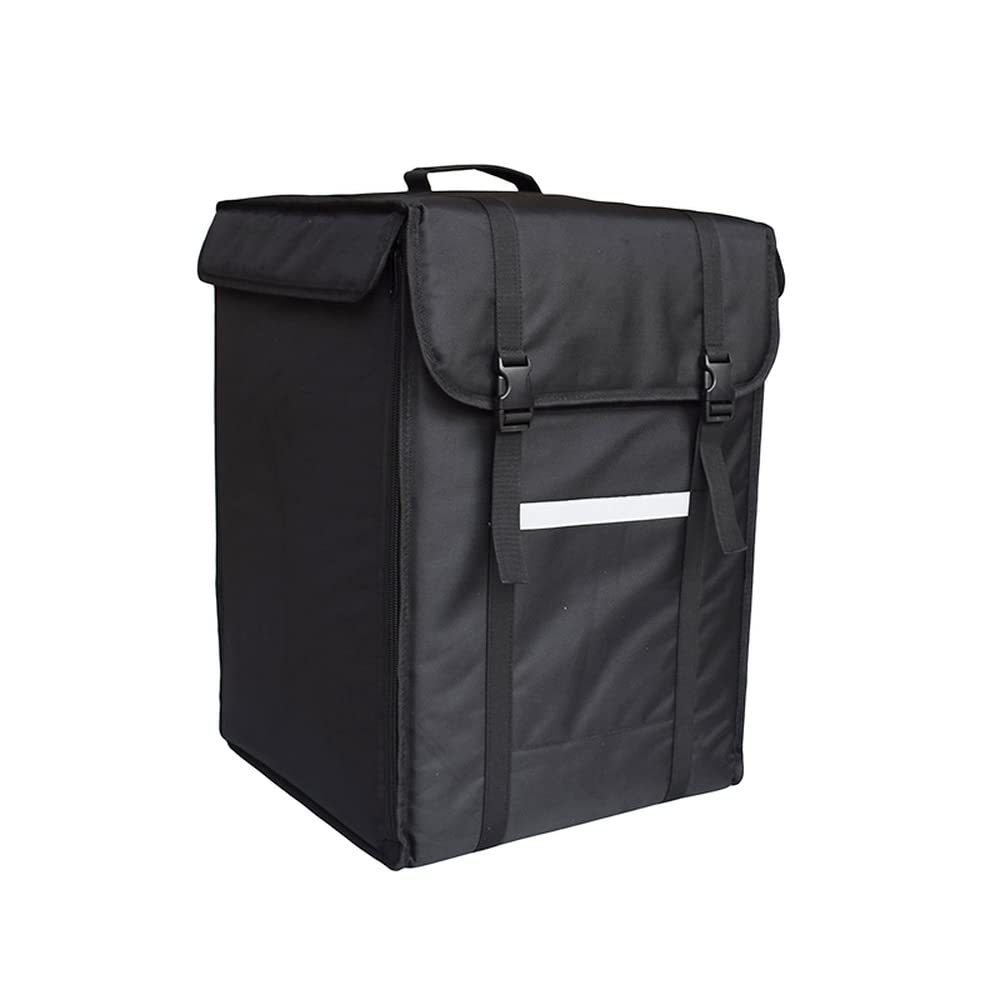 Pizza - Mochila para transportar con bolsa caliente de comida Ciclo de ciclomotor para bicicleta térmica para llevar mochila T9 (negro)