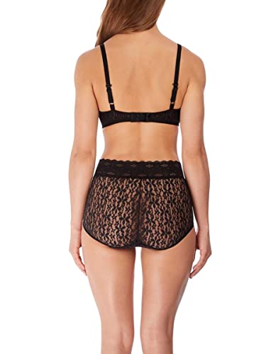 Wacoal Women's Halo Lace Brief Panty, Black, Large #TOP3