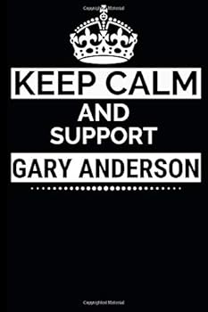 Keep Calm and Support : Blank Lined Gray Anderson Notebook Journal 6X9 Great Gift Idea for Birthday, True Darts Lovers, for Scorekeeping