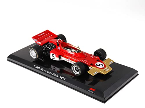 1/24 auto in metallo OPO 10 - Auto Formula 1 1/24 Compatibile con Lotus 72 - Jochen Rindt - 1970 - OR038