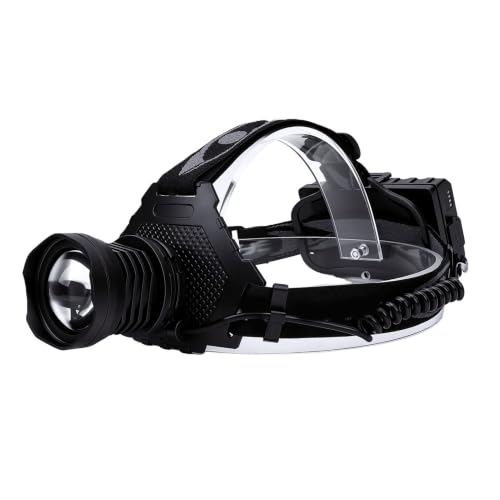 Linterna frontal para pesca nocturna y senderismo con zoom ajustable 3