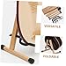 LIOOBO Wooden Guitar Stand with Natural Finish Versatile Display Holder for Guitars Ukuleles and Violins Durable and Stylish Floor Stand for Musicians of All Levels