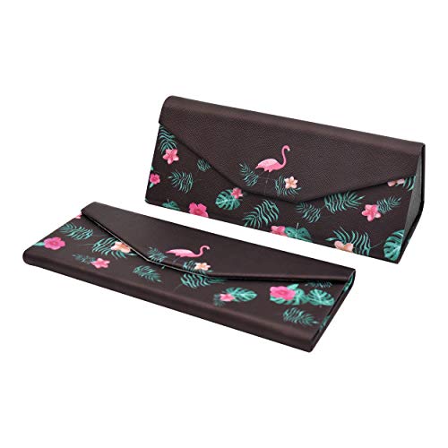 Image of Real Sic Glasses Case for Men and Women - Magnetic Folding Hard Shell Sunglass Holder - Inspired by Adorable Animals