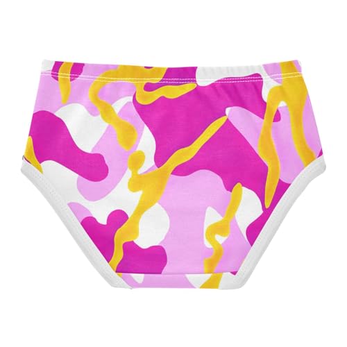 Cotton Toddler Underwear Floral Yellow Pink Camouflage Little Girl Panties Fun Kids Undies Briefs 2t2
