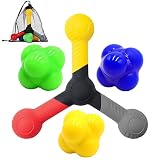 WIESSOC Hand Eye Coordination & Reaction Speed Training Balls, Reactive Catch Trainer, Baseball and