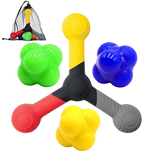 Wiessoc Hand Eye Coordination & Reaction Speed Training Balls, Reactive Catch Trainer, Baseball And Softball Reflex And Agility Trainer For All Ages #TOP4
