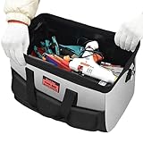 Flux de travail optimisé : Grâce à son dessus ouvert, ce sac à outils permet une récupération rapide des outils, favorisant une productivité accrue et réduisant les retards sur le chantier, ce qui s'avère précieux lorsque l'on travaille avec des délais serrés.