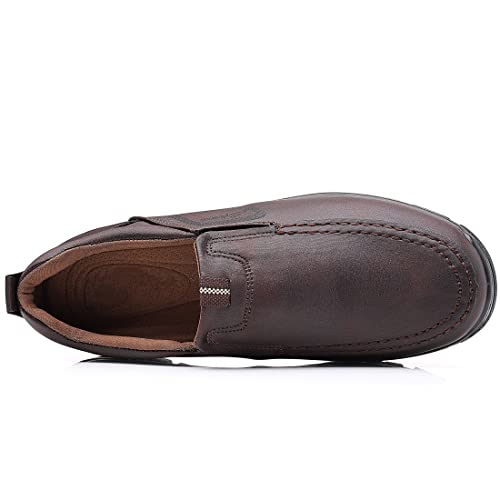 Image of COSIDRAM Men's Slip-On Loafers Casual Lightweight Walking Shoes Daily Wear | Timeless casual shape, refined stitching craft, versatile style suitable for daily strolls and casual outdoor outings