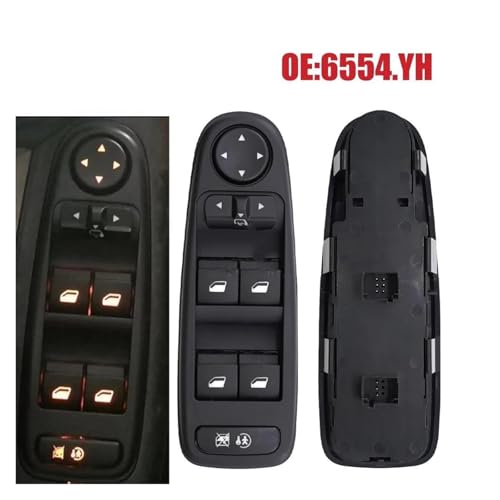 Interrupteur commande vitres 6554.YH pour Citroën C4 et Grand Picasso 2007-2014 - 4
