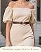 SUOSDEY Women Belts For Jeans Dresses Pants Ladies Light Coffee Belt Leather Waist Belt with Elegant Buckle Width 1.3