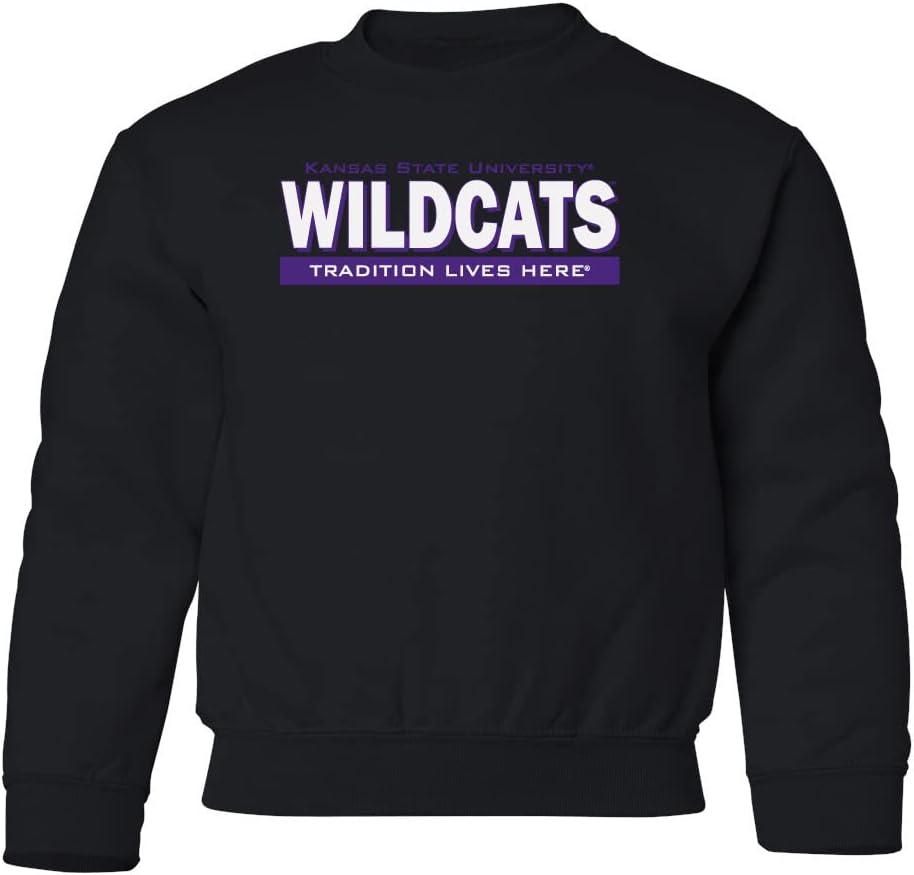 CornBorn Kids K-State Wildcats Youth Sweatshirts | Crewneck | Choose Your Design