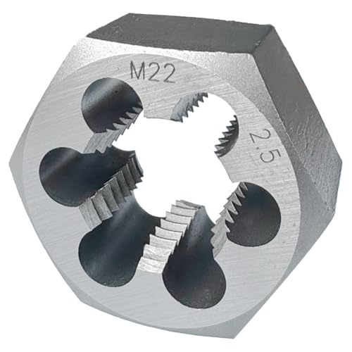 Yamesh M22 x 2.5 Hex Die Rethreading Die Thread Die Carton Steel For Right Hand