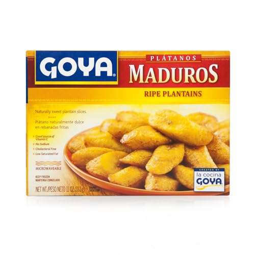 Goya Plátano Maduro En Tajadas, Congeladas, Fácil De Preparar, Sabor Dulce y Textura Cremosa, Fuente De Potasio y Vitaminas