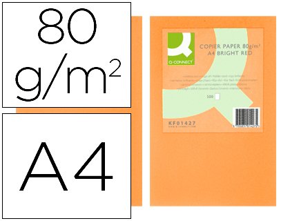 Papier A4 jaune fluo Q-Connect pour organiser vos dossiers de bureau