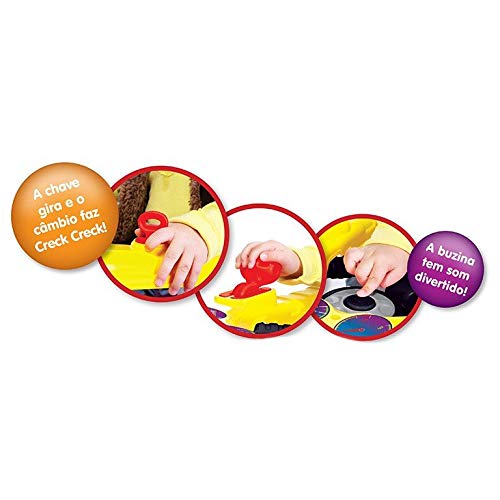 Carrinho De Passeio 2 em 1 Jip Jip com Haste Guia e Gancho para Bolsa - Bombeiro - Maral