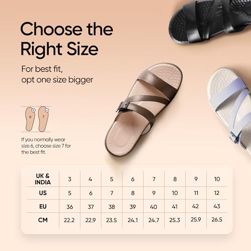 Image of Frido Cloud Comfort Open Toe Sandals For Women with Adjustable Z-Strap | Cushioned PU Footbed for All-Day Comfort | Lightweight Ladies Slip-On Casual Summer Footwear with Anti-Skid Sole | Taupe (UK 3)