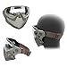 Tactical Helmet with Steel Mesh Mask, Anti Fog Airsoft Goggles, Full Face Protection, Paintball Impact Resistance Gear(Green,Large)