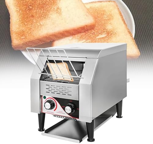 Commercial Bagel Toaster With Removable Tray, 150/300/450 Pieces Per Hour Conveyor Belt Toaster,For Toast Bun, Bagel, Bread,150