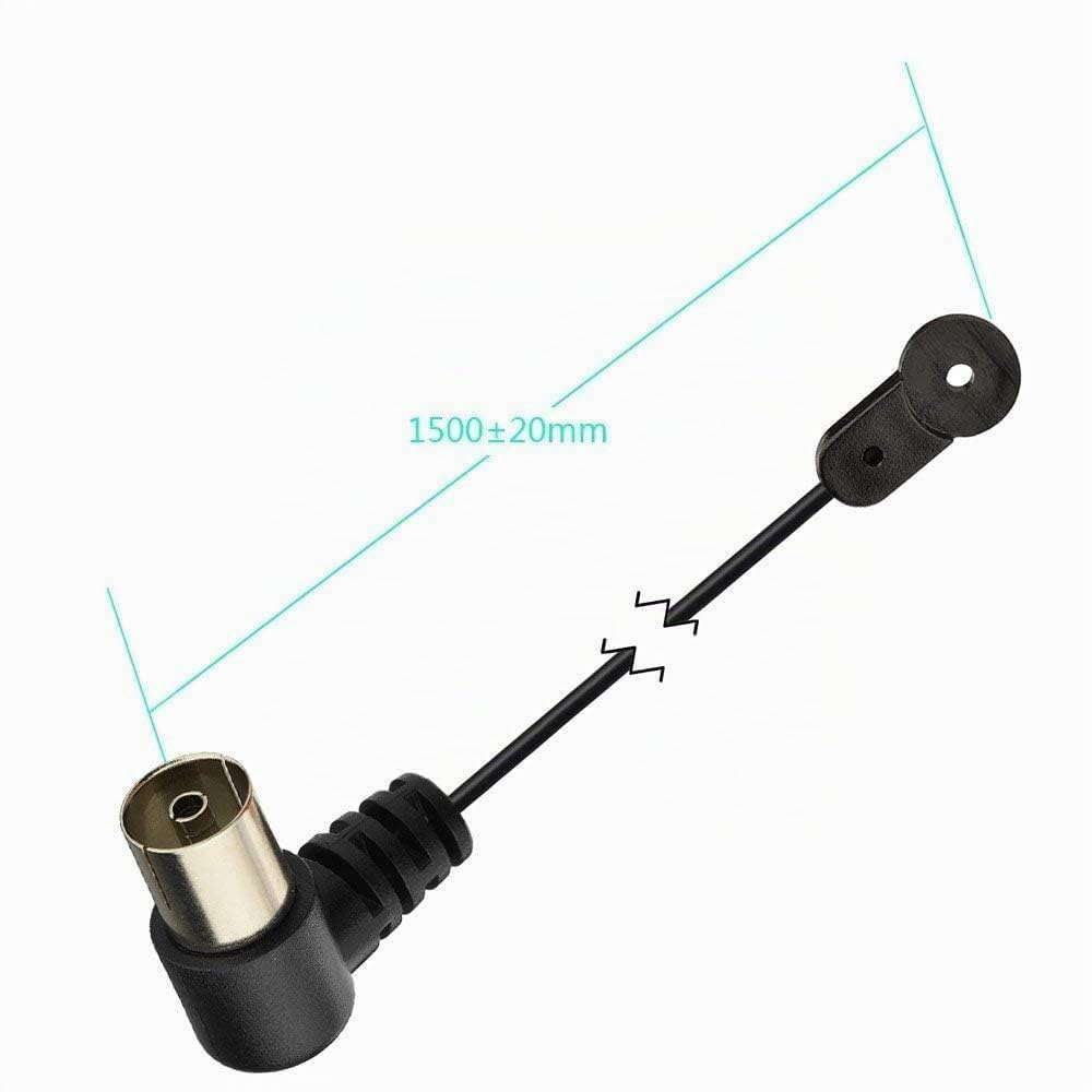 Bingfu Câble Antenne FM AM Intérieure Dipôle 1,5 m 75 Ohm Antenne Filaire Compatible avec Récepteur AV Home Cinéma Chaîne HiFi Tuner Radio Poste Yamaha Denon Onkyo Pioneer
