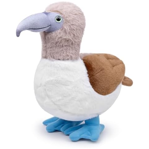 Tiny Heart Simulation Blue Footed Booby Plush Toy, 11.8inch Super Soft Cute Bird Blue Footed Booby Stuffed Animal Toys Fun Kids Home Decor Birthday Boys Girls Cover