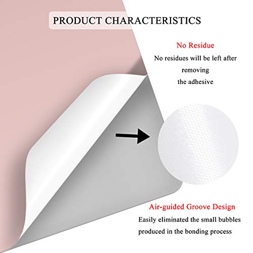 Masibloom® Top Side Sticker Laptop Decal For 13.5 Inch Microsoft Surface Laptop 4 & 3 & 2 & 1 (2021/19/18/17 Released) Anti Scratch Protective Skin, Do Not Compatible With Surface Book (Rose Gold) #TOP3