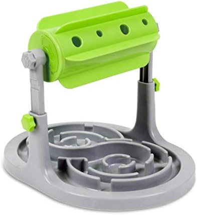 Interactive Dog & Cat Food Puzzle Toy - Ito Rocky Treat Boredom Dispensing Slow Feeder - Anxiety IQ Training in Smart Feeding and Adjustable Height for Small/Medium Dogs
