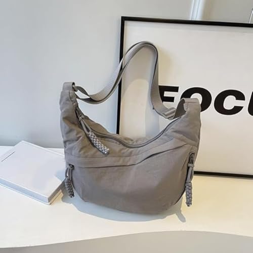 Nylon Crescent Crossbody Bag for Women Small Travel Sling Bag Shoulder Handbag Lightweight Over Shoulder Purse with Zipper2