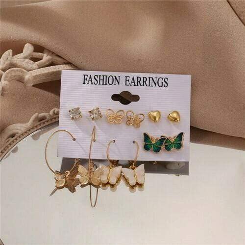 Gold Plated Necklace & Earrings Set for Women