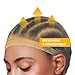 Red by Kiss HD Invisible Wig Cap, Ultra-Thin & Natural Blending, Extra Elasticity & Comfortable, Transparent Wig Essentials (Dark Beige, 5 Pcs)