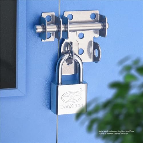 Loquet de sécurité à chaîne robuste en acier inoxydable pour menuiserie moderne - 6