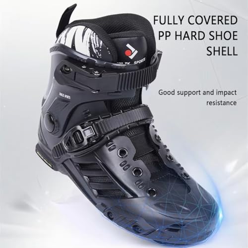 Mhxzkhl Pattini A Rotelle A 3 Ruote, Pattini In Linea Professionali Da 110 Mm Per Uomo E Donna, Con Cuscinetti ABEC-9, Pattini Da Fondo Ad Alte Prestazioni Per Adulti(Size:43) - 7