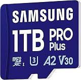 Samsung Karta Microsd Pro Plus (2023) i Adapter SD, 1 TB, Uhs-I U3, Full HD i 4K UHD, Odczyt 180 Mb/S, Zapis 130 Mb/S, Karta Pamięci do Smartfonów, Kamer Sportowych, Konsol Przenośnych, Mb-Md1T0Sa/Eu