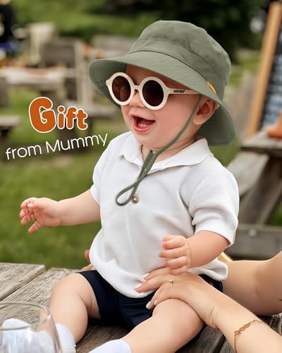 FURTALK Baby Sun Hat Toddler Boys Girls Bucket Hat for Kids 0-5 Years UPF 50+ Sun Protective Child Summer Beach Hats — view 2
