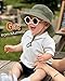 FURTALK Baby Kleinkind Kinder Sonnenhut UV-Schutz Fischerhut Jungen Mädchen Verstellbarer Faltbare Sommer Strand Sonnenschutz Bucket Hat mit Breite Krempe