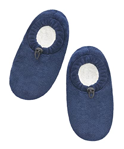 Panda Bros Mens Slipper Socks With Non Skid Bottoms, Warm Slipper Socks With Grippers For Men, Fuzzy House Slippers