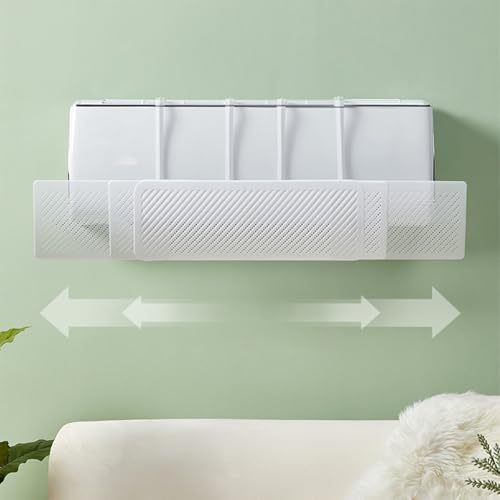 Miniatura 3 de Deflector De Aire Acondicionado Ajustable, Universales Anti-Directing Blowing Outlet Deflector Sin Escudo De Aire Acondicionado De La Pared De Pared Para El Hogar Para El Hogar