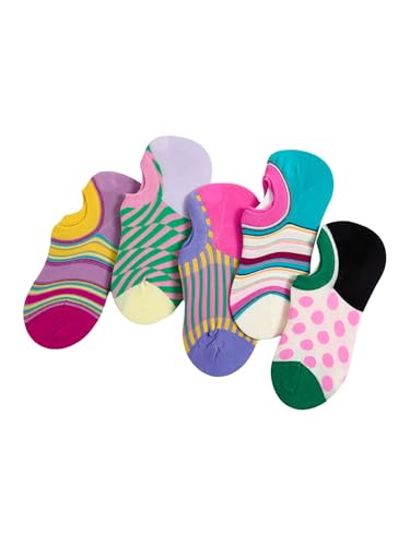 Image of WDIRARA Women's 5 Pair Cute Fruit Graphic Ankle Socks Funny Low Cut Sock Pairs for Girl Teen