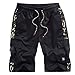 Produktbild Sommer-Herren-Shorts aus reiner Baumwolle Gr. 8X-Large, Schwarz