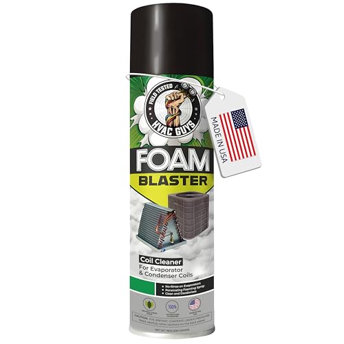 Leak Saver Foam Blaster AC Coil Cleaner for AC Unit 24-Pack | No Rinse Formula for Evaporators & Condensers | Neutral Citrus Scent
