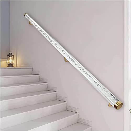 Main courante d'escalier en acrylique au design épuré et finitions haut de gamme