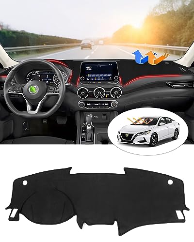 Cartist Dashboard Cover Custom Fit for Nissan Sentra 2020 2021 2022 2023 2024 2025 Accessories Dash Cover Mat Pad Non-Slip Pad Carpet Anti-Glare